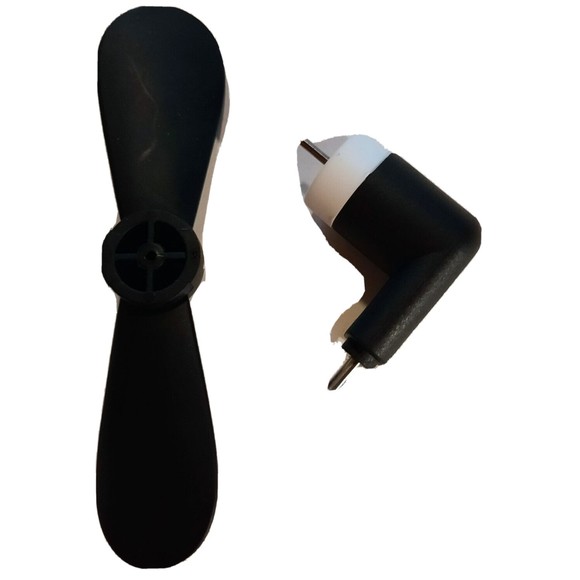 Micro USB Cell Phone Fan for Android - Smartphone - Black - stay cool! - Picture 1 of 4